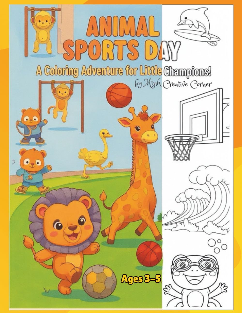 Animal Sports Day: A Coloring Adventure for Little Champions!