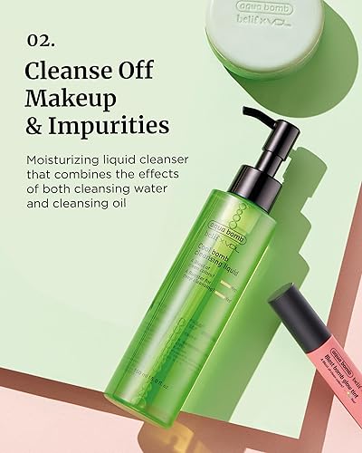 Miniatura 3 de VDL Coolbomb Líquido limpiador - Fórmula vegana suave para piel hidratada. Limpiador facial hidratante, no irritante, elimina el maquillaje y las