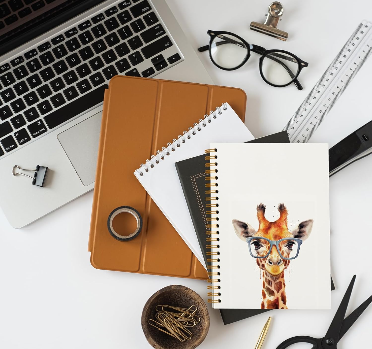 OXW Giraffe Gifts Cute Notebook Journal, Giraffe Gifts for Women, Cute Gifts for Women Teen Girls, Cute Notebook Journal for Women, Animal Lover Gifts for Kids, Gifts for Teen Girls(5.5'' X 8.3'') - Image 5