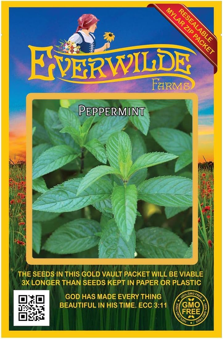 Everwilde Farms - 1 Oz Peppermint Herb Seeds - Gold Vault