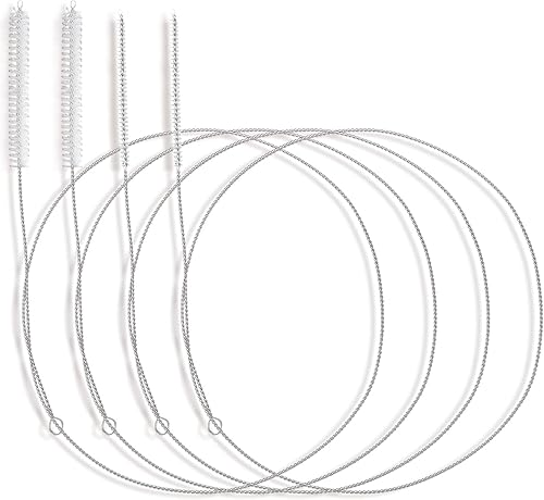 Cepillo de limpieza extra largo para tubo de paja, manguera, botella, refrigerador, drenaje, 3.3 ft39 pulgadas