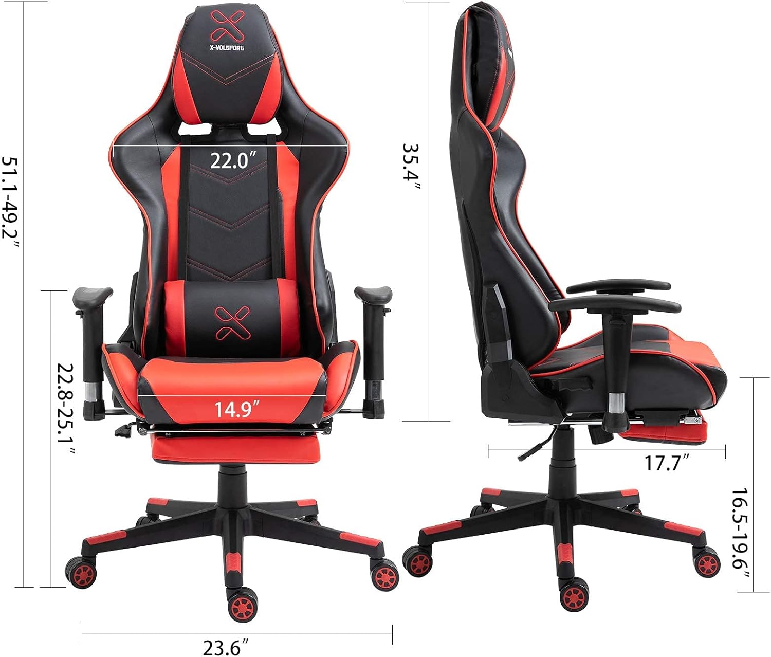 ایگرد قیمت و خرید XVOLSPORT Massage Gaming Chair with Footrest