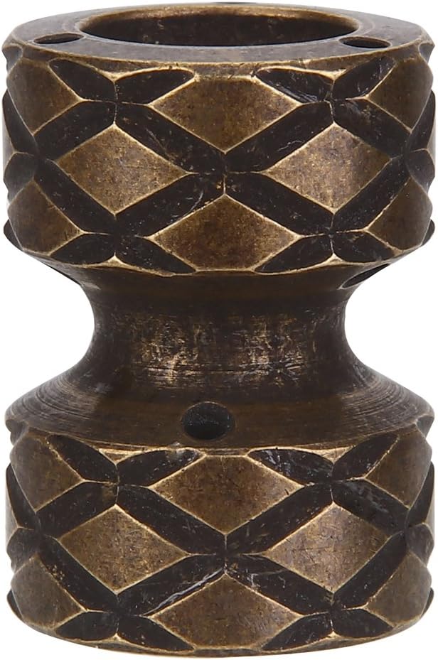 VOLLSION LB-02 Brass(Tumbled Copper Acid Wash) Knife Beads Paracord Lanyard Bead EDC Zipper Pull Flashlight Knuckles Bracelet Necklace Parachute Cord Bead Pendant (Tumbled Copper Acid Wash)