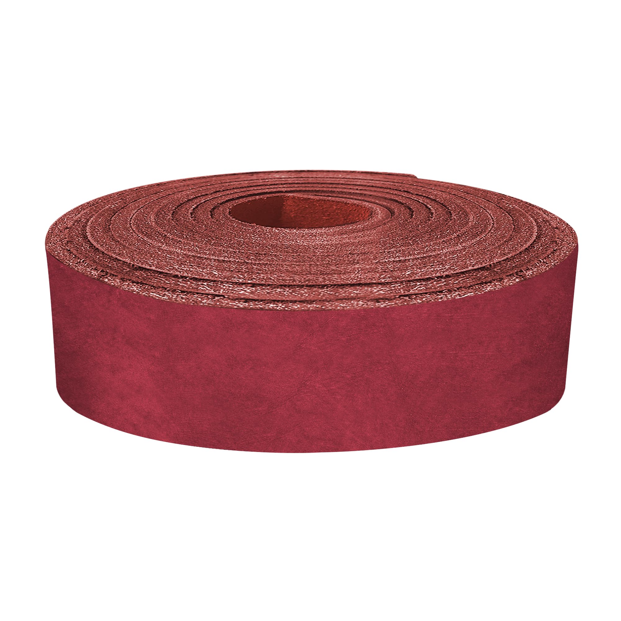 ELW 5-6 oz (2-2.4mm) Latigo Leather Belt Grade Straps | Size: 1.5"x60" (3.8x152cm) | Red | Full Grain Cowhide, Heavy Duty Holsters, Sheathes, Harness,
