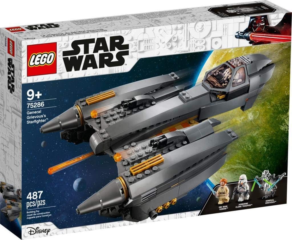 Lego star wars la venganza de sith nave estelar del general grievous 75286  juego de construcci n con general grievous obi-wan kenobi y soldado clon
