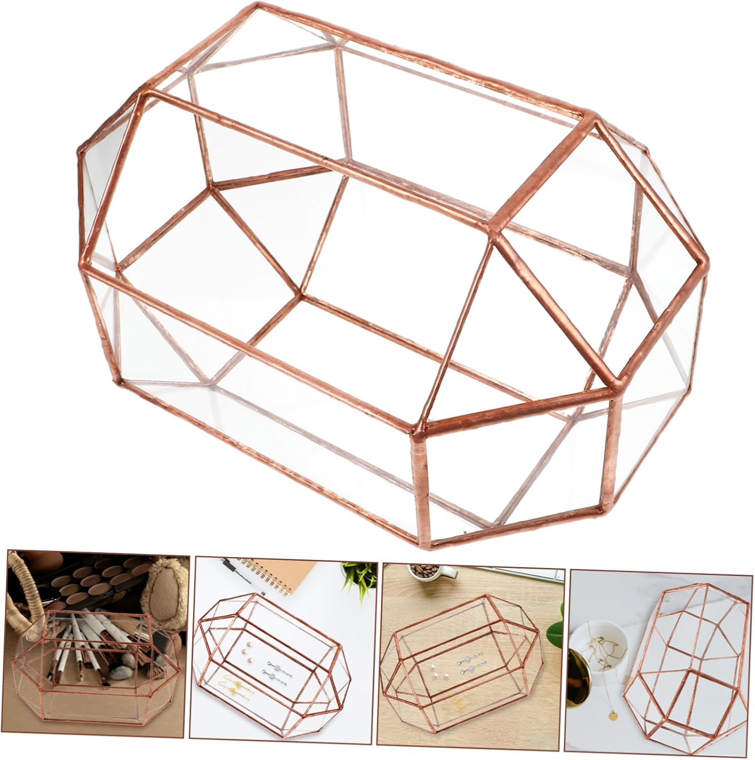 Glass Vintage Wedding Card Box Elegant Keepsake Organizer for Wedding Favors Holiday Greetings Special Occasions Premium Glass Design Decorative Storage for Cards Jewelry