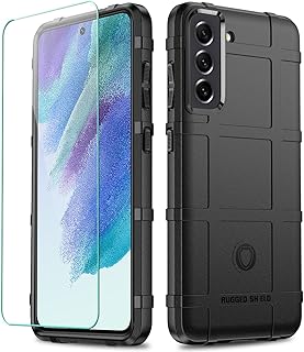 S21 FE Case, LABILUS Rugged Shield 8ft Drop Proof TPU Thick Armor Tactical Protective Case Compatible with Galaxy S21 FE (6.4 inch) - Dark Black