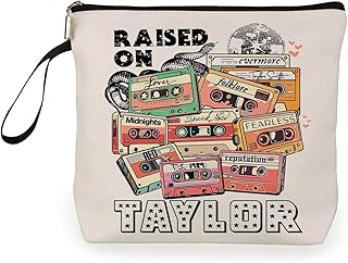 Singer Swifiter Makeup Bag TS Fans Cosmetic Bag Swifiter Album Travel Toiletry Pouch with Zipper Album Inspired Gift Singer Merchandise for TS Fan Music Lover Women Girls Birthday Christmas Gift