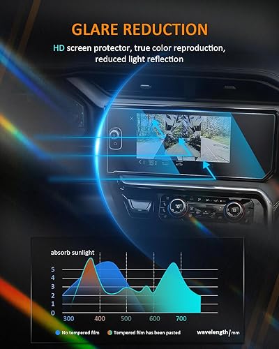 Vista 143 de CDEFG Cristal templado para Chevrolet Silverado/GMC Sierra 2025, pantalla táctil de 13.4 pulgadas, accesorios para Chevy Silverado/Sierra 1500