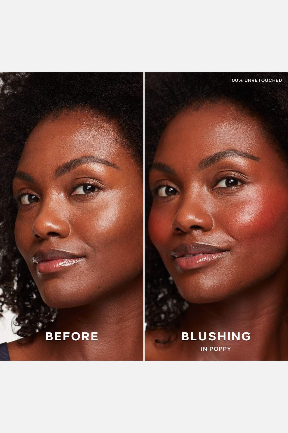 Saie Blush Dew - Blush Light Liquid con un acabado en crema mezclable y edificable - Tinte de mejillas rocío con aplicador de maquillaje Doe Foot Wand - Rubor coral