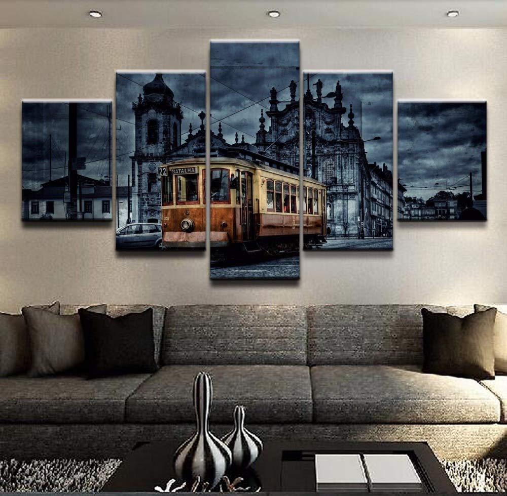 Impression sur Toile de Qualité Supérieure avec Bâtiments Historiques d'Europe
