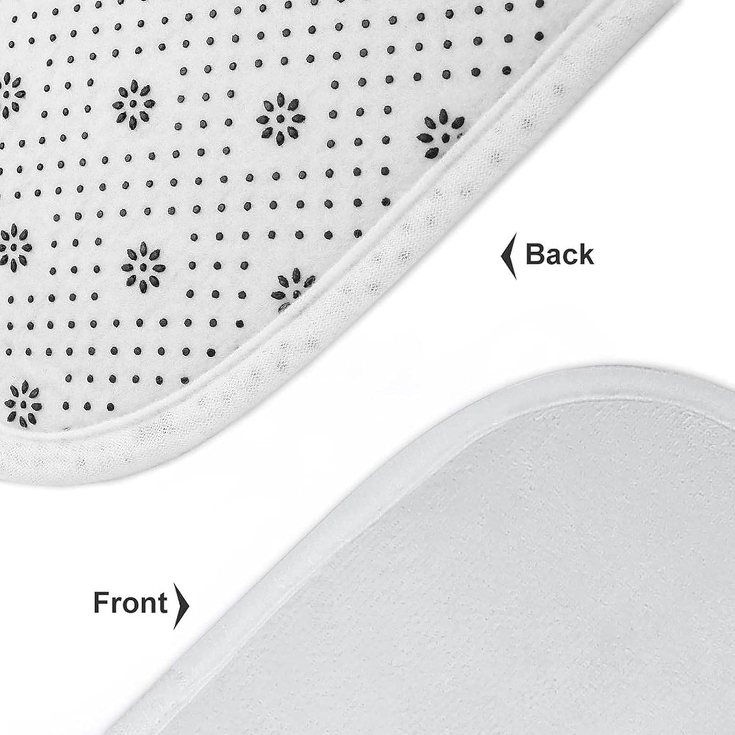 Anti-Skid Floor Mats 3 Piece Set,Foggy Mountain Pine Tree Printed Coral Fleece Bathroom Mats U-Shaped Contour Mat Toilet Seat Cover for Bathroom, Tub, Shower, Kitchen 19.7"x31.5"