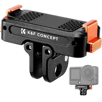 K&amp;F CONCEPT Magnetic Quick Release Adapter Mount for Osmo Action 6 | Magnetic holder with folding double claw coupling, magne