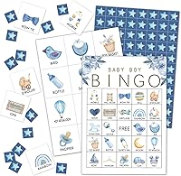 Vista 1 de Tarjetas de bingo de cumpleaños para 24 jugadores, tarjetas de bingo de ducha, divertidos juegos familiares, accesorios de bingo, suministros