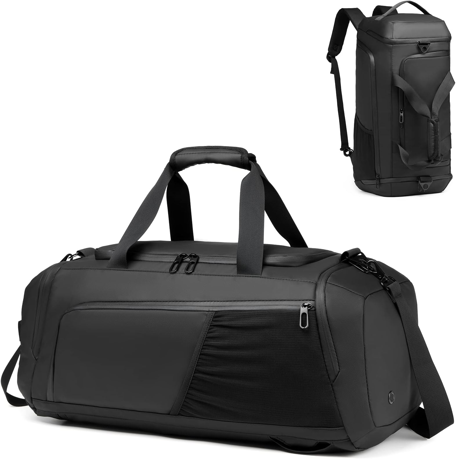 Gym Bag for Men with Shoes Compartment - 40L Duffle Bag for Travel with Wet Pocket & Laptop Compartment,Waterproof Carry On Sports Bags Gym Backpack with Water Bottle Holder