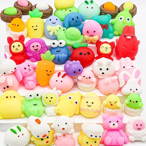 Miniatura 5 de 50 juguetes esponjosos Mochi de Pascua para aliviar el estrés para niños y niñas, regalos de fiesta de Pascua, ideales para niños