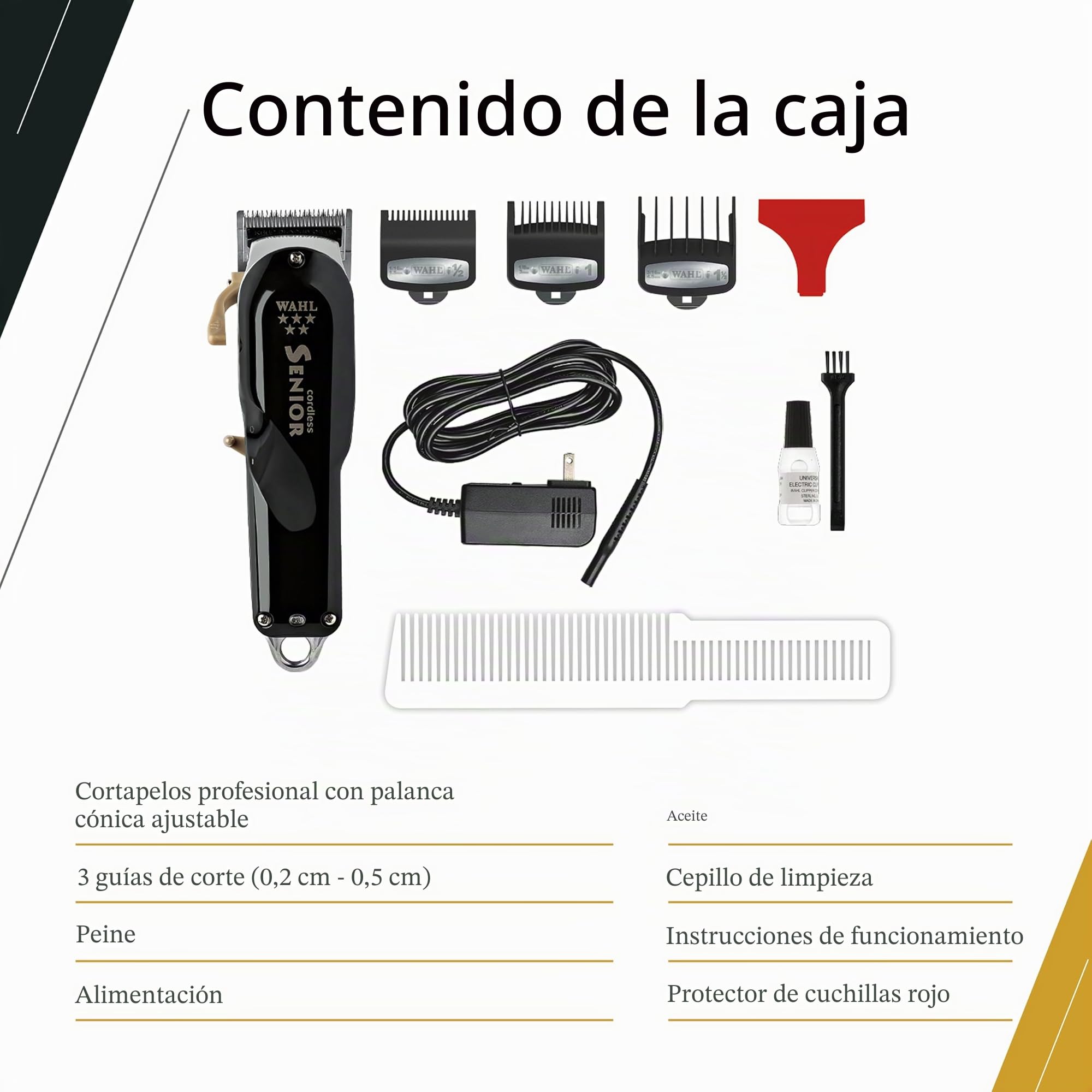 Wahl 8504-400 Cordless Senior Professional 5 Star Series, Unisex adulto.