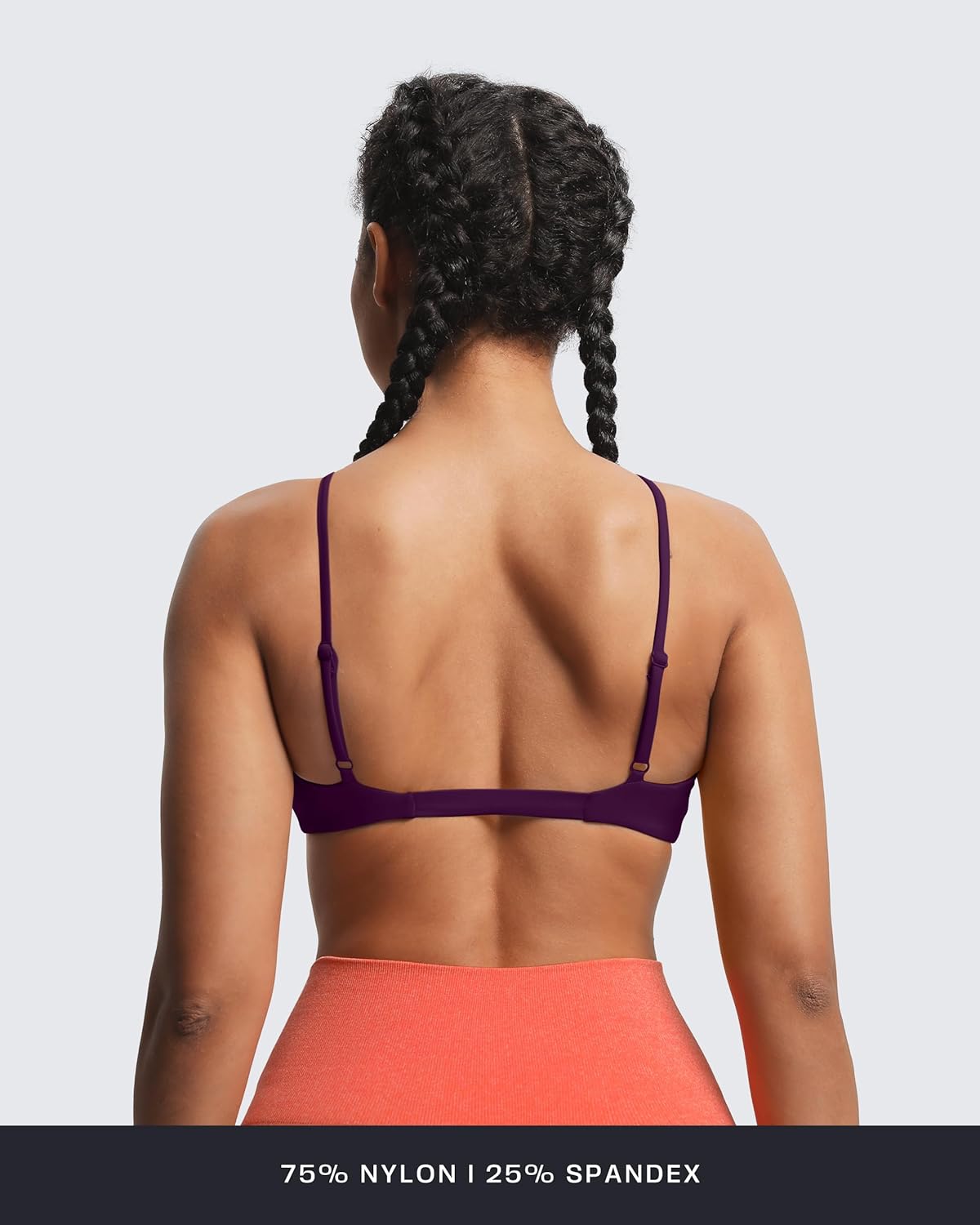 Aoxjox Women's Workout Sports Bras Fitness Adjusted Ariel Halter Bra Yoga Crop Tank - Image 5