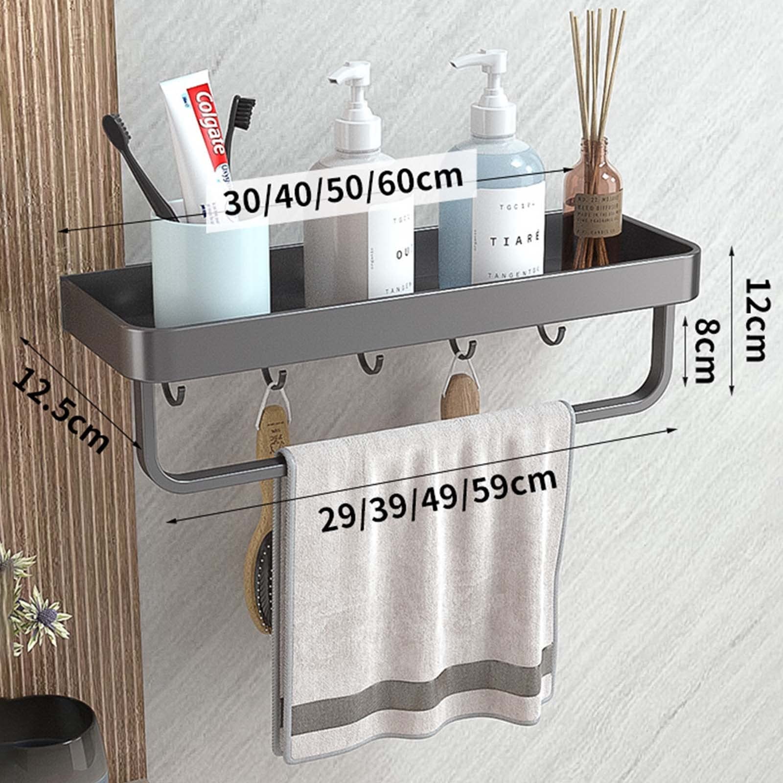 Badkamerplank Geen boor Wandmontage Shampoofles Douche Hoekrek Toilet Opbergrek Aluminium Badkamer Keukenaccessoires  13