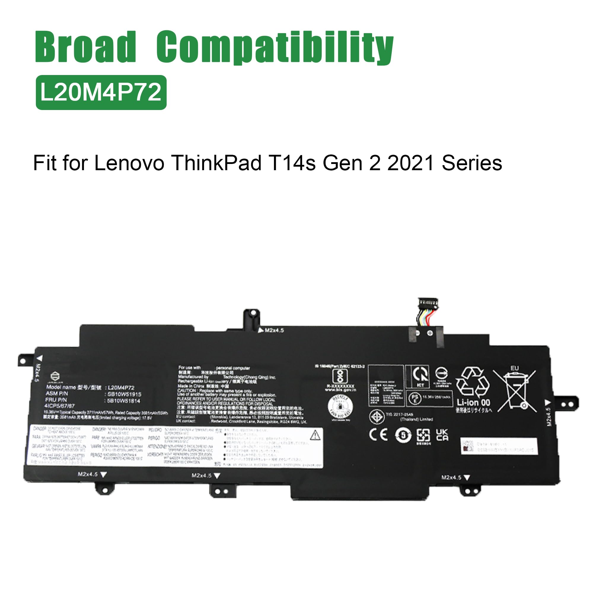 Amazon.com: JIAZIJIA L20M4P72 Laptop Battery Replacement for