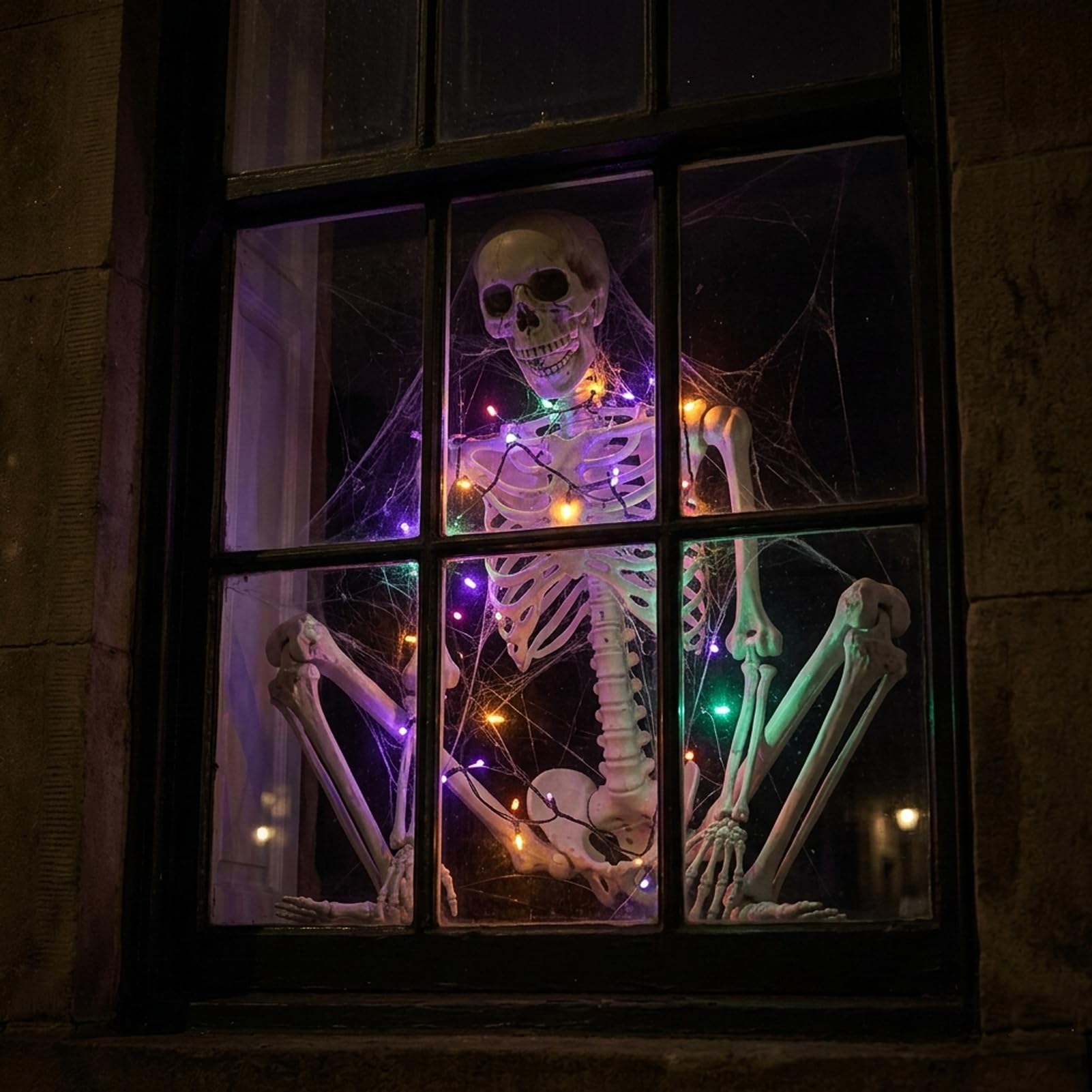 Szkielet 165 cm Halloween możliwe ludzkie kości na całe ciało z ruchomymi przegubami do dekoracji wewnątrz/na zewnątrz 170 cm