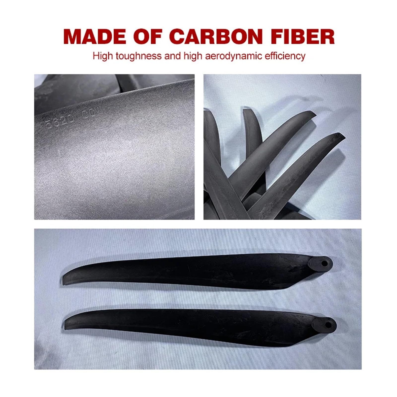 Hélices plegables de carbono for drones 5620, en sentido horario y antihorario, for motor X13 EA-J100, accesorios for drones de protección agrícola.(2pcs CW)