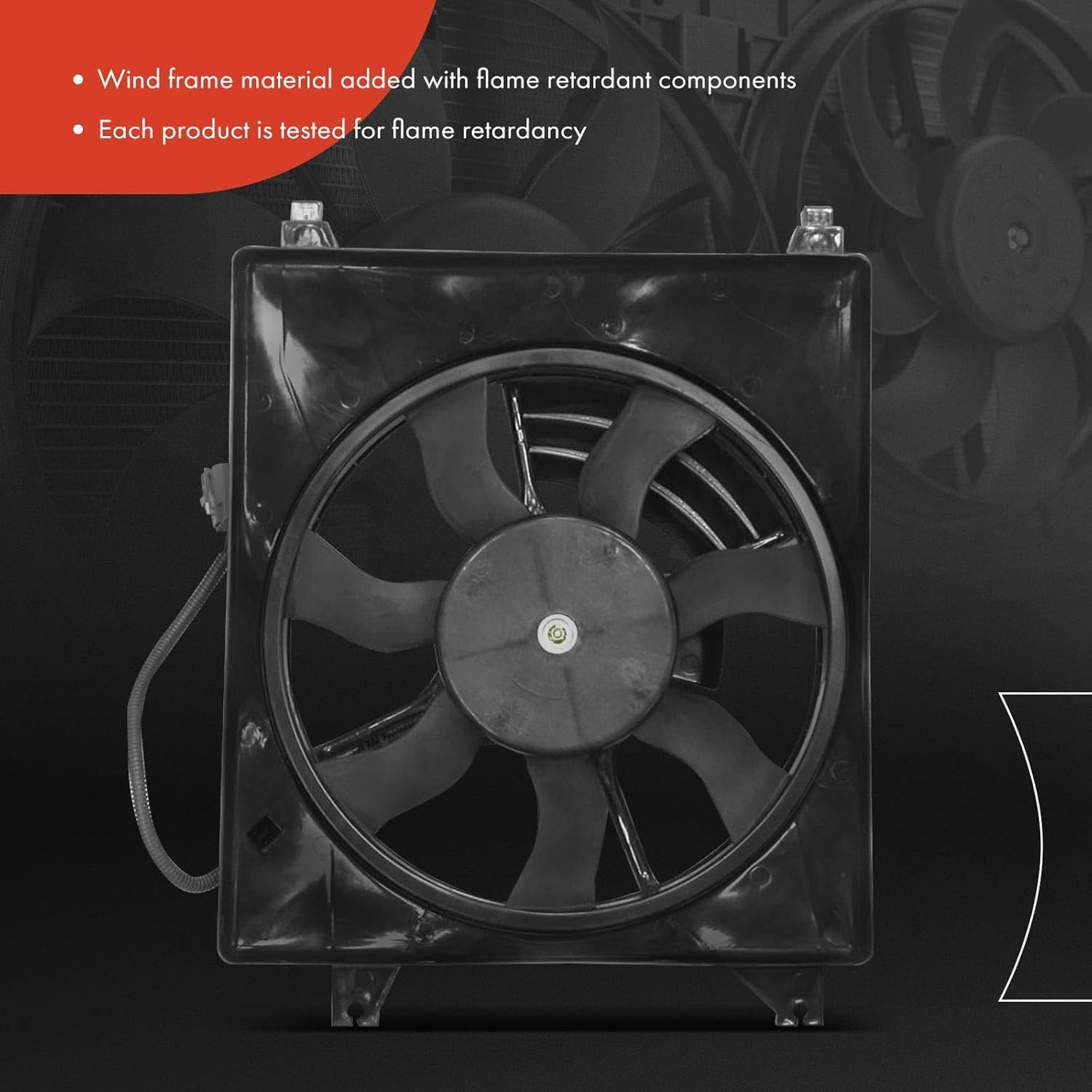 A-Premium A/C Condenser Fan Assembly Compatible with Select Kia & Hyundai Models - Sedona 2006-2010, Entourage 2007-2009 - Replace# 977304D900