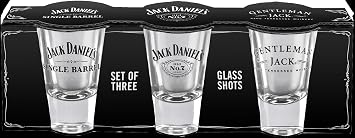 Jack Daniels Licensed Barware Shot Glass, Set of 3