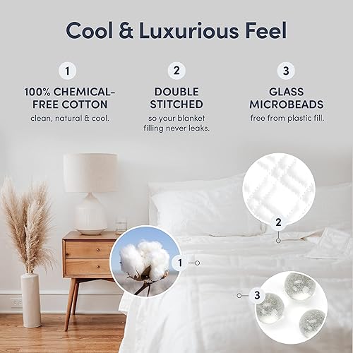 Miniatura 3 de Manta Baloo pesada, ligera, manta acolchada de algodón pesado