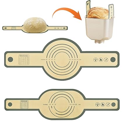 2Pcs Silicone Bread Sling, Reusable Bread Sling Dutch Oven Silicone Bread Mat, Anti-Stick Sourdough Silicone Bread Sling with Long Handles, Bread Baking Mat Supplies for Transferring Sourdough