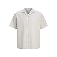 Jjesummer Linen Blend Resort - Maglietta SN, Crockery