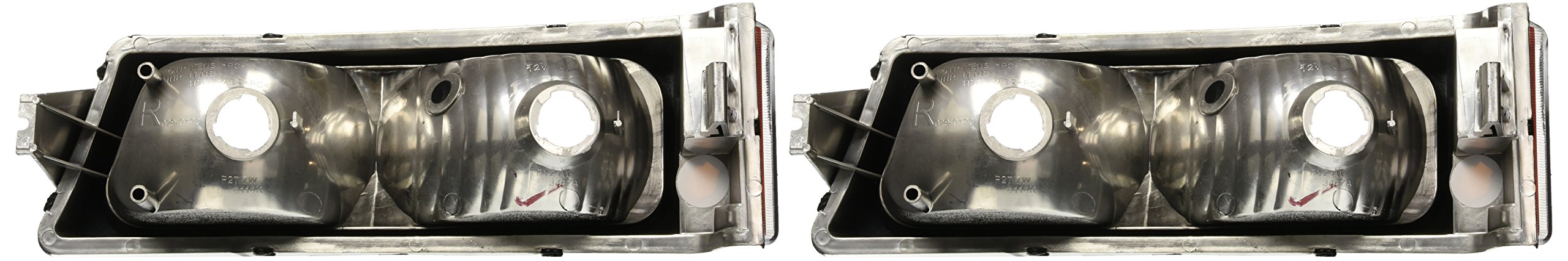 Spec-D Tuning 2LB-SIV04-RS Chevy Silverado Ls Lt/Avalanche 1500 2500 3500 Signal Bumper Lights Chrome