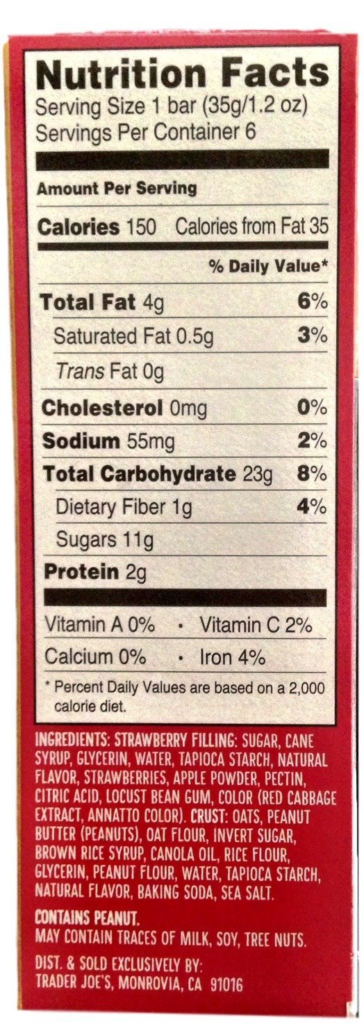 Amazon.com: Trader Joe's Gluten Free PB&J Bars (Pack of 2)
