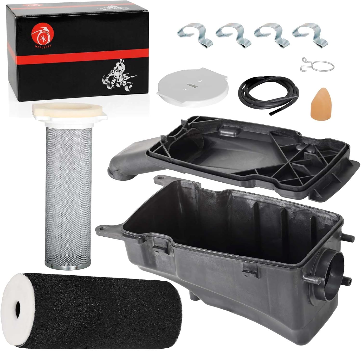 Air Filter Guide Box Cleaner Case With Lid Cap For YAMAHA Raptor 350 2004-2013