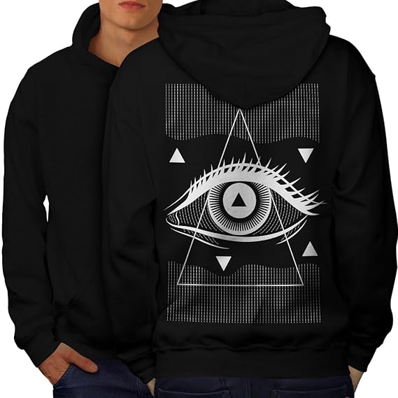 Wellcoda Triangle Symbol Mens Hoodie, Triangle Design on The Jumpers