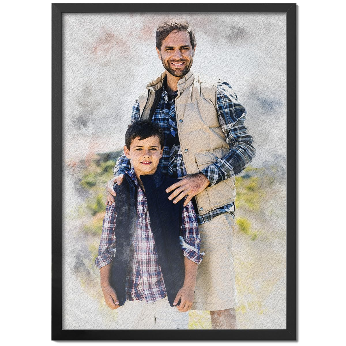 Tableau Photo Aquarelle Personnalisé : Immortalisez vos Plus Beaux Souvenirs