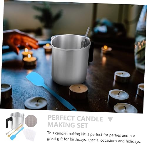 Miniatura 9 de Anneome Juego de 1 juego de manualidades de olla para derretir jabón, kit de fabricación de velas para principiantes, suministros de fabricación de
