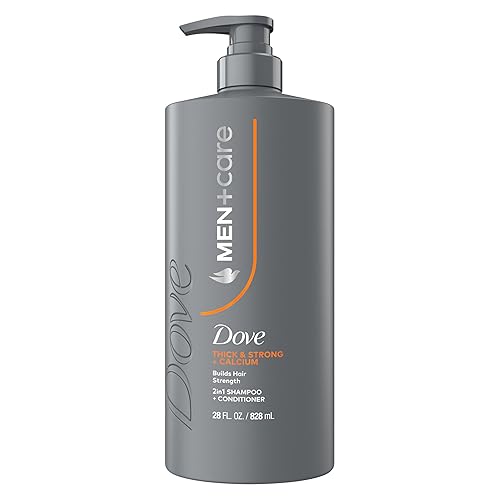 DOVE MEN + CARE Champú 1 unidad Grueso y Fuerte, fortalece el cabello, con calcio 28 fl oz