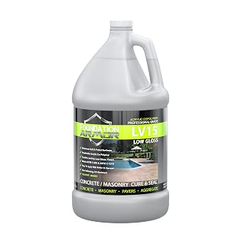 Armor LV15 Low Gloss Solvent Based Acrylic Concrete Curing Sealer LV15-1 Gallon