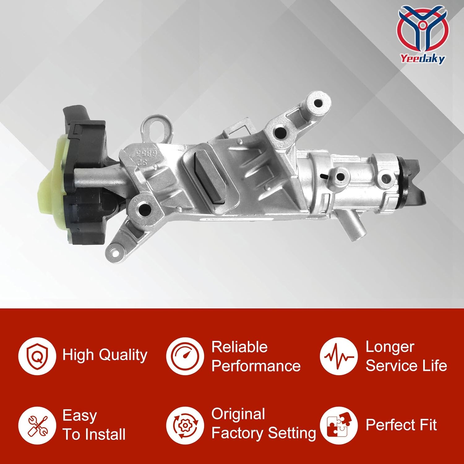 Steering Column Switch Housing Suitable for Caliber Compass Liberty Wrangler 68054822AB 68054822AA 5057297AF 5057297AH 5057297AJ 5057297AI Ignition Cylinder Housing Replacment Part