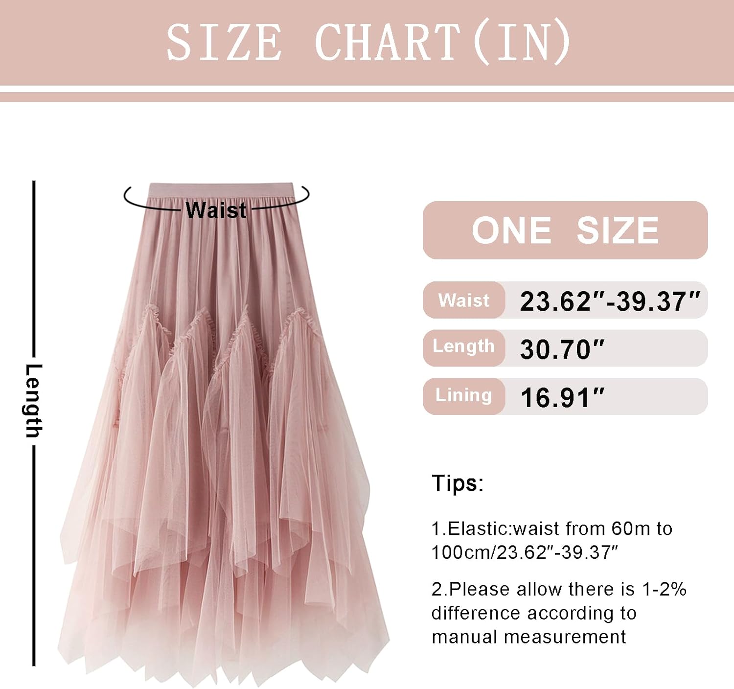 Women's Tulle Skirt Formal Asymmetrical Ruffle Midi Skirts Elastic High Waist Fairy Skirt 2025 Fashion A-line Skirts - Image 6
