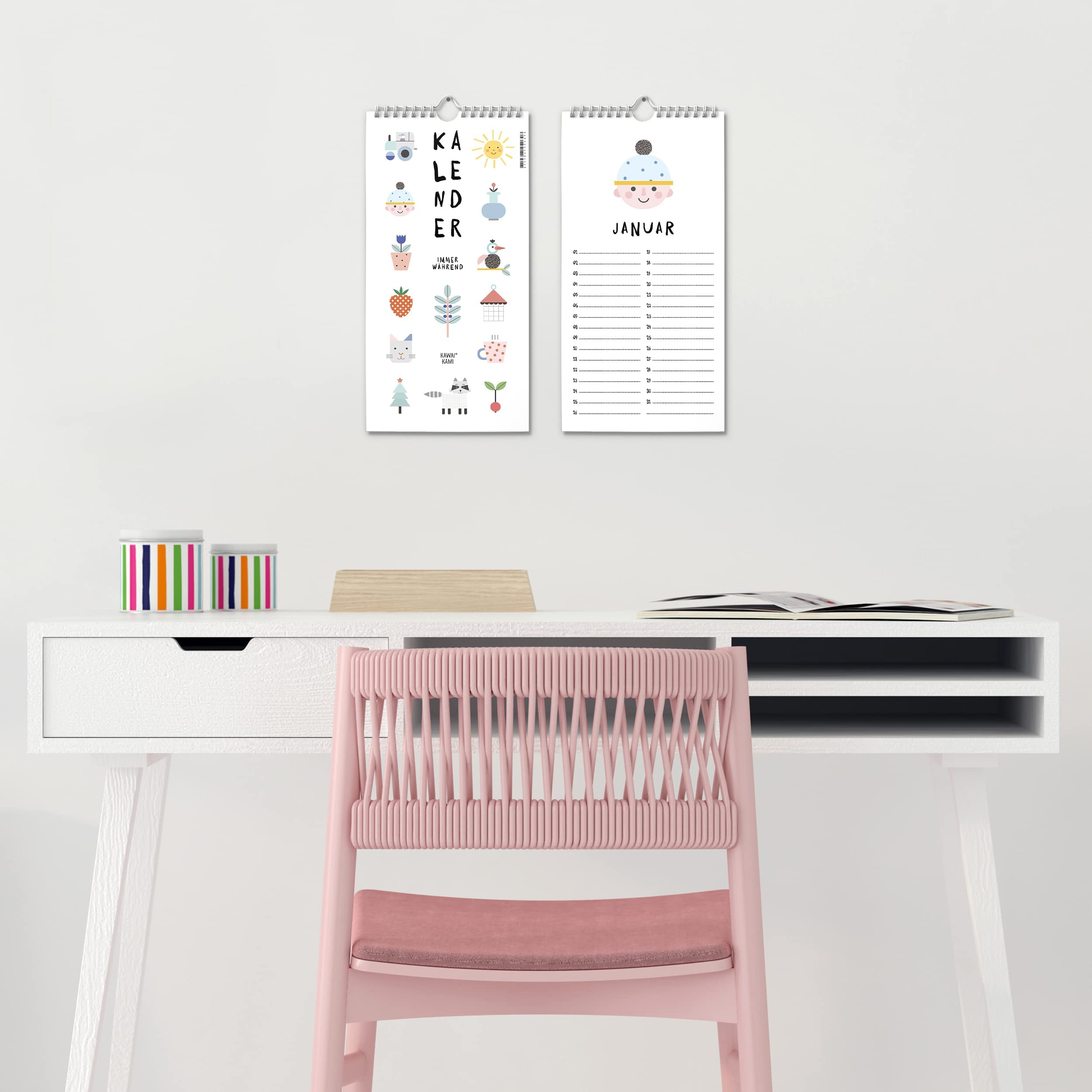 Calendario Perpetuo "Feliz Cumpleaños" | Formato A3 A Doble Cara | Calendario Sin Año Para Rellenar Para Fechas Importantes Y Cumpleaños | Ilustrado Y Multicolor