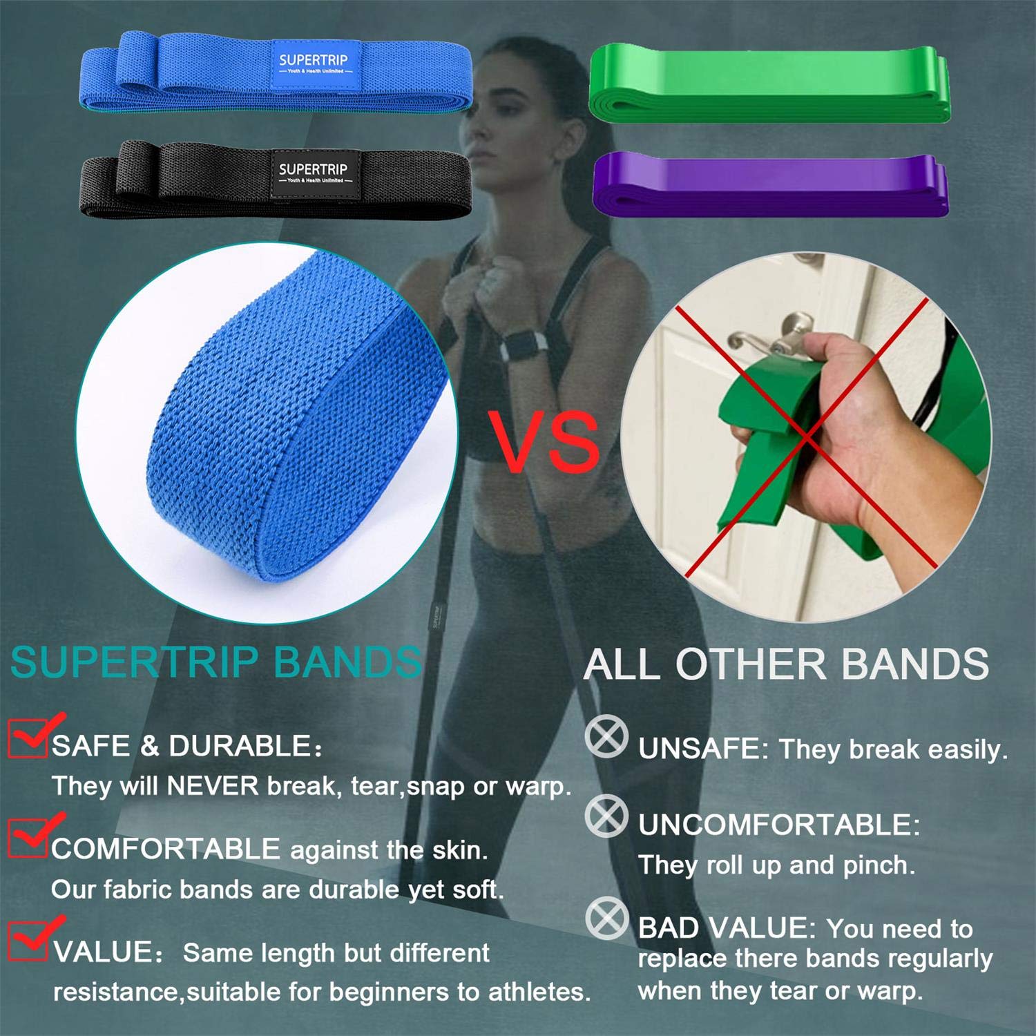 Bande De Résistance Myprotein – Bande Unique (2-16 Kg) – Crème Naturel