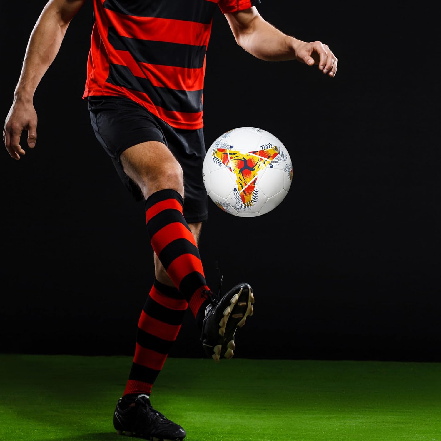 Soccers Ball Size 5 Soccerball Youth Soccer Balls – Professional Soccer Balls Training Soccer Ball Outdoor and Indoor Soccer Ball - Competition Level Coral Hybrid Football from - Image 4