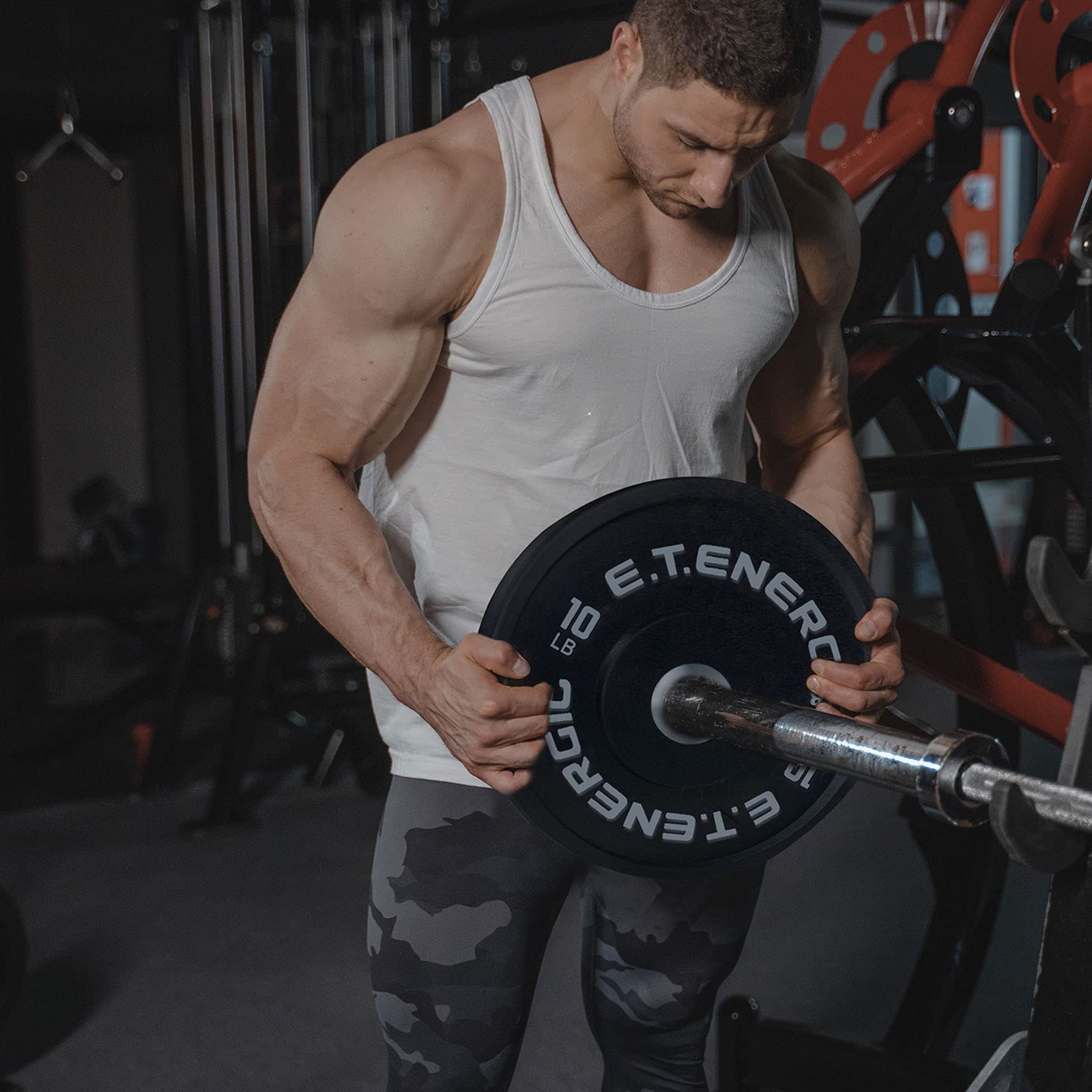 Amazon.co.jp: E.T.ENERGIC 10ポンド バンパープレート 2インチ