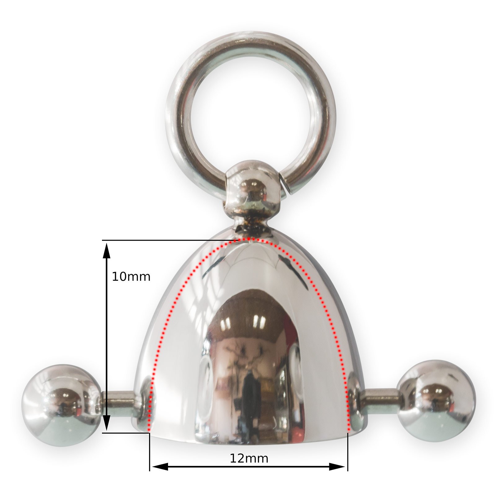 Fly Style Nippelpiercing Chirurgenstahl 316 L - Ring der O - BDSM Schmuck - Nipple Piercing/Brust Piercings aus Edelstahl