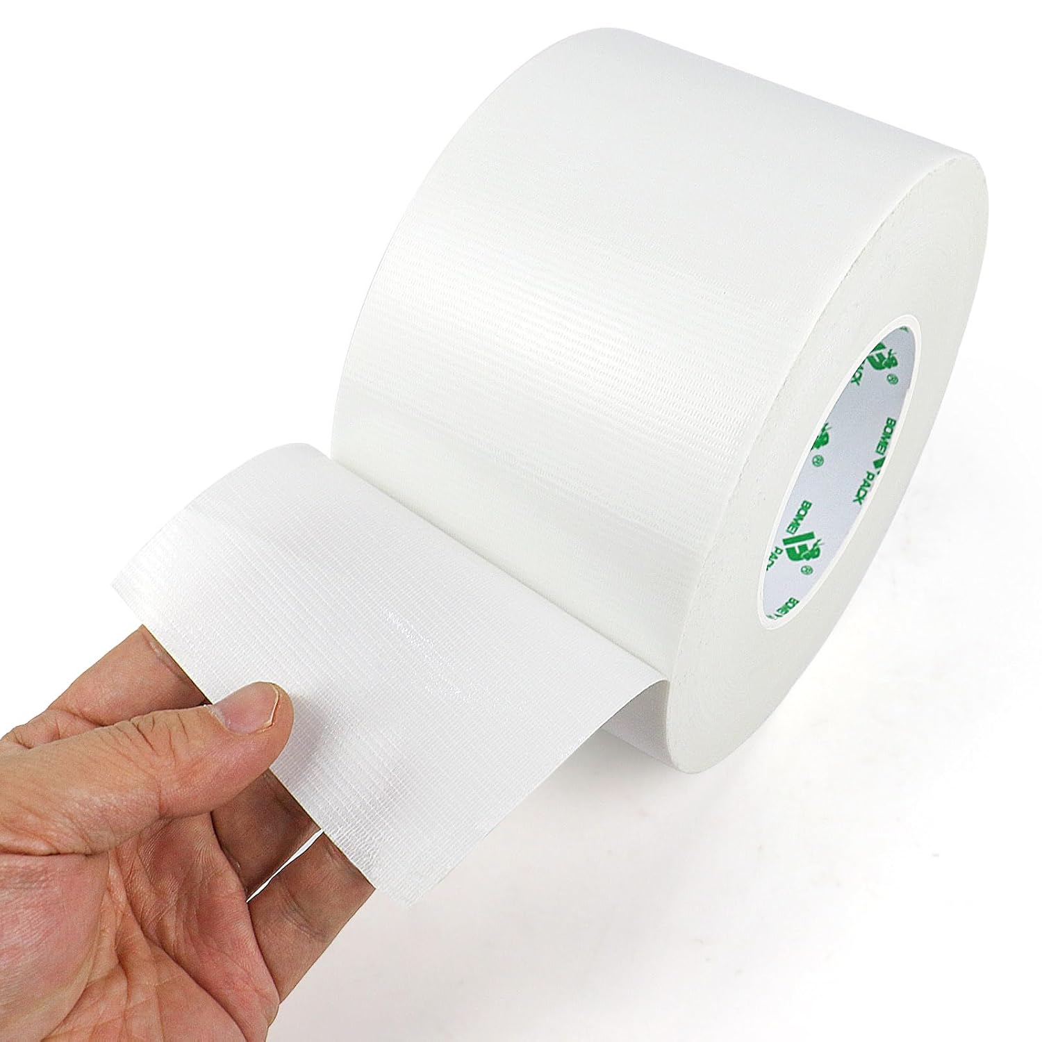 BOMEI PACK White Sticky Duct Tape Heavy Duty Strong Industrial Color Duct Tape 3.6inch x 72yds for Packing and Repairing 1 Pack