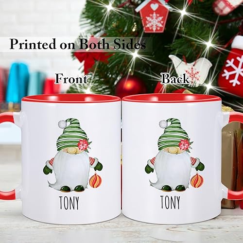 Miniatura 4 de Tazas de Navidad personalizadas, taza de café con nombre personalizado, regalos de gnomo de Navidad para niños, familiares, amigos, rellenos de