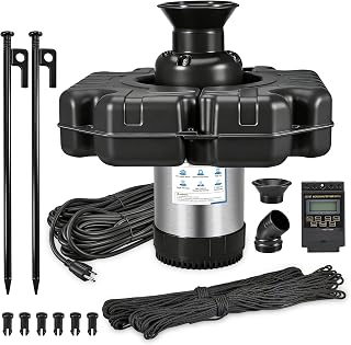 Pond Fountain Aerator, 15000 GPH Stainless Steel Floating Fountain