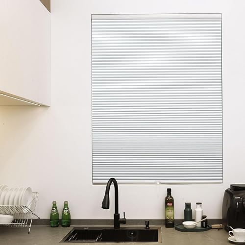 Vista 21 de BlinDecor Blackout Cellular Shades Cordless 24 x 64 in Honeycomb Blinds Windows Shade Easy Install & Clean Shades for Door Room Home Privacy